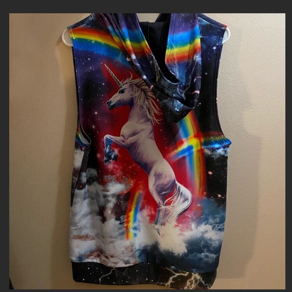 Blackmilk Hell Yeah muscle (sleeveless) hoodie. - Picture 4 of 10